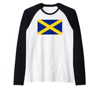 Flag of Mercia Anglo Saxons Culture Mercian Flag Art Raglan Baseball Tee