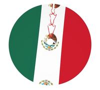 Flag of Mexico 48 Inch Christmas Decoration Tree Skirt Mat - for Farmhouse Xmas Holiday Party Christmas Tree Decoration