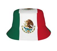 Flag of Mexico Bucket Hat for Men Summer Travel Bucket Beach Sun Hat Outdoor Cap for Men Women, Flag of Mexico, One size