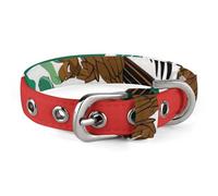 Flag of Mexico Dog Collar Adjustable Soft and Comfortable Puppy Collars with Metal Buckle Pet Collar for Small Medium Pet