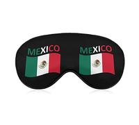 Flag of Mexico Eye Mask for Sleeping Blackout Night Blindfold with Adjustable Strap for Men Women Travel Yoga Nap