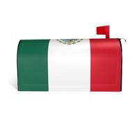 Flag of Mexico It is a Waterproof Fabric Mailbox Cover with a Print on one Side and a Curved Opening on one Side.