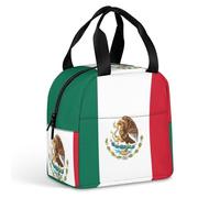 Flag of Mexico Lunch Bag for Women Men Insulated Lunch Box Lunch Tote Bag for Work Picnic