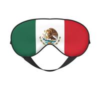 Flag of Mexico Print Eye Mask for Comfortable Sleep – Elastic Nighttime Shade, Perfect for Plane, Travel, and Meditation
