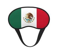 Flag of Mexico Print Soft Comfortable Eye Mask for Sleeping Light Blocking Nap Travel Camping Night Rest