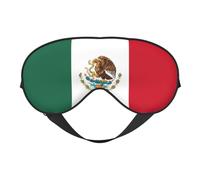 Flag of Mexico Sleep Mask Night's Sleep Soft Eye Mask Adjustable Strap Works Nap Position Sleeping Aid