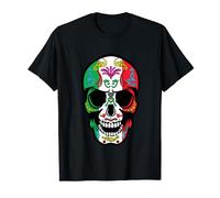 Flag Of Mexico Souls Day Of Dead Dia De Los Muertos T-Shirt