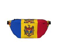 Flag of Moldova Crossbody Waist Pack â€“ Large Capacity Lightweight Sling for Outdoor Sport, Travel, Shopping