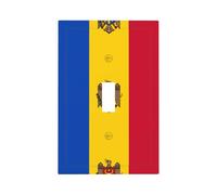 Flag of Moldova Printed Decorative Switch Covers-Durable Single and Double Socket Plates for Light SwitchesStyle T