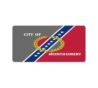 Flag of Mon1tgomery, Alabama Rectangular Non-Slip Mouse Pads Rubber Base Desk Mat for Home Office 30x60cm