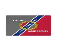 Flag of Mon1tgomery, Alabama Rectangular Non-Slip Mouse Pads Rubber Base Desk Mat for Home Office 40x90cm