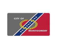 Flag of Mon1tgomery, Alabama Rectangular Non-Slip Mouse Pads Rubber Base Desk Mat for Home Office 40X75cm