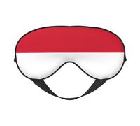 Flag of Monaco Print Sleeping Eye Cover Eyeshade for Men Women Plane Travel Nap Night Sleeping