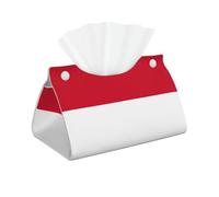 Flag Of Monaco Print Tissue Oblong Box Cover Waterproof Organizer For Daily Home Room Office Decor