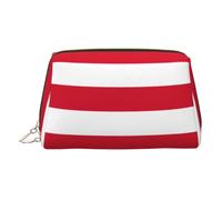 Flag of Monaco Print Women Makeup Bag Cosmetic Travel Vanity Pouch Toiletry Everyday Essential Organizer