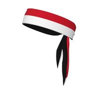 Flag of Monaco Sports Head Tie. Comfortable, Breathable, Fashionable, Unisex, Suitable for Running, Yoga, Fitness and Other Sports.