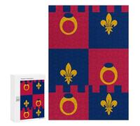 Flag of Montgomery County Maryland Wood Puzzles for Adults And Family Vertical Version Game Interesting Creative Gift Wooden Jigsaw Puzzle