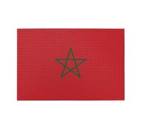 Flag of Morocco 1000 Piece Puzzle With Stylish Prints That Stimulates Creativity Concentration And Hands On Skills