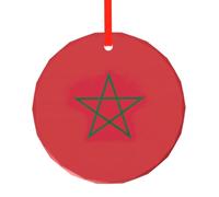 Flag Of Morocco Christmas Tree Set With Ornaments,Ornament Gift Decor For New Year Door Wall Decor