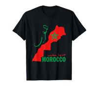 Flag of Morocco Dima Maghreb Map of Morocco T-Shirt