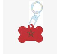 Flag of Morocco Dog Tags for Pets,Bone-Shaped Acrylic Pet ID Tags,Perfect for Small to Large Dogs and Cats,Cute & Functional