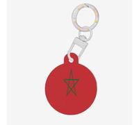 Flag of Morocco Dog Tags Round Pet Tag,Acrylic Pet ID Tags Durable and Stylish,Perfect for Small to Large Pets