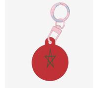 Flag of Morocco Dog Tags Round Pet Tag,Acrylic Pet ID Tags Durable and Stylish,Perfect for Small to Large Pets