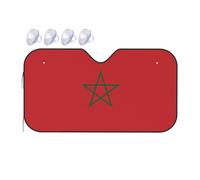 Flag of Morocco It is a car Windshield Sun Visor, which Does not take up Too Much Space and Protects The Environment Inside The car.