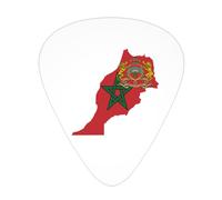 Flag Of Morocco Map Guitar Picks Plectrums For Guitar Bass 12 Pack