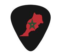 Flag Of Morocco Map Guitar Picks Plectrums For Guitar Bass 12 Pack