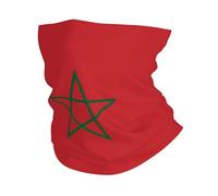Flag of Morocco Multifunctional sports headband, outdoor protective elastic headband, suitable for sports such as running, cycling, and fishing.