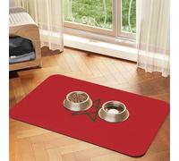 Flag of Morocco Pet Absorbent Leather Placemat 40x60cm Beautiful Design Cat and Dog Bowl Mat Portable Storage