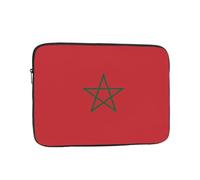 Flag of Morocco Printed 13 inch Laptop Bag - Shockproof Portable Laptop Inner Pocket for Business, Travel, School, Office