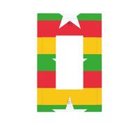 Flag of Myanmar Printed Decorative Switch Covers-Durable Single and Double Socket Plates for Light SwitchesStyle U