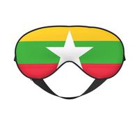 Flag of Myanmar Sleep Eye Mas Updated Design Light Blocking Night Eye Blinder Men Women Shift Travel Gifts
