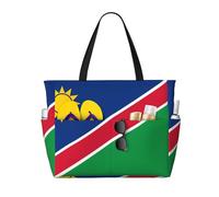 Flag of Namibia Multifunctional Beach Travel Bag Multi Pocket Fashionable Design Suitable for Various Outdoor Venues