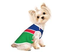 Flag of Namibia Pet Breathable Sleeveless T-shirt M for Small Dogs and Cats Soft, Lightweight, Stylish