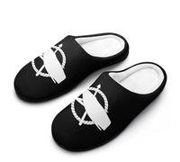 Flag of Nantucket Massachusetts Funny Men's Cotton Slippers Soft Non-Slip Rubber Sole House Slipper Indoor Outdoor