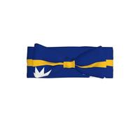 Flag of Nauru Printed Baby Girl Headband â€“ with Adorable Bow, Perfect for Newborns, Infants, Little Girls
