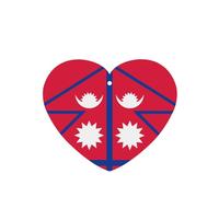 Flag Of Nepal Car Air Fresheners Cards - 6 Pieces,Cardstock Scented Decor For Cars,Bedrooms, Closets