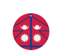 Flag Of Nepal Car Air Fresheners Cards - 6 Pieces,Cardstock Scented Decor For Cars,Bedrooms, Closets