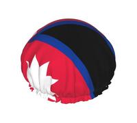 Flag of Nepal Double Layer Shower Cap with Comfort Skin Friendly Design for Hair Protection During Bathing