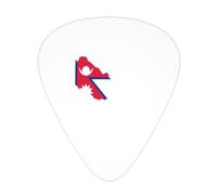 Flag Of Nepal Map Guitar Picks Plectrums For Guitar Bass 12 Pack