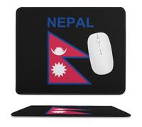 Flag of Nepal Mouse Pad Waterproof Ultra-Thin Non-Slip Rubber Base Square Mouse Mat Gaming Mousepad 9.8"x11.8"