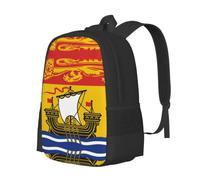 Flag of New Brunswick Lightweight Casual Rucksack-Large Capacity Daypack