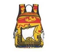 Flag of New Brunswick Lightweight Casual Rucksack-Large Capacity Daypack