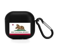 Flag of New California Republic Bluetooth Earbuds Protector Compatible with Airpods 4 Cute Wireless Earbud Case Cover