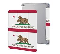 Flag of New California Republic Cute Tablet Case with Pencil Holder Unisex Slim Hard Protective Cover Compatible with iPad 9th/ 8th/ 7th