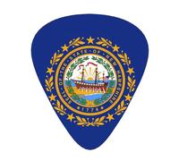Flag of New Hampshire Guitar paddles, bass guitar, electric guitar or Hawaii four strings (12 packs, thin, medium, heavy)
