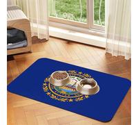 Flag of New Hampshire Pet Absorbent Leather Tablecloth 40x60cm with Non-Slip Rubber Base for Cats and Dogs